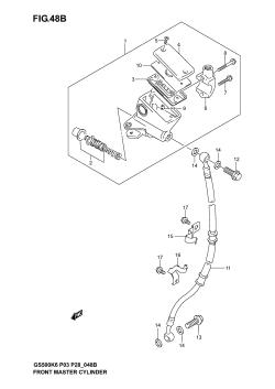 48B - FRONT MASTER CYLINDER (GS500FK4 /​ K5 /​ K6)