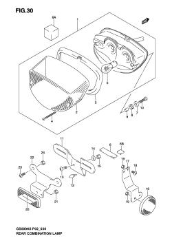 030 - REAR COMBINATION LAMP (MODEL K3)