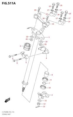 511A - STEERING SHAFT (LT-A750XM0 P24)