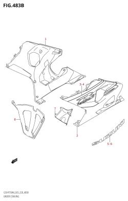 483B - UNDER COWLING (GSX-R750:K5)