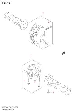 037 - HANDLE SWITCH (AN650K3 /​ K4 /​ K5)