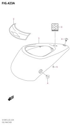 423A - FUEL TANK COVER