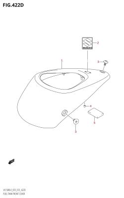 422D - FUEL TANK FRONT COVER (VL1500B:L4:E33)