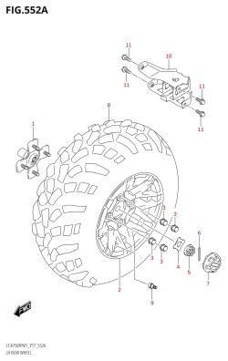 552A - LH REAR WHEEL (LT-A750XPM1 P17)