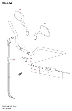 43A - HANDLEBAR (MODEL K4 /​ K5 /​ K6)