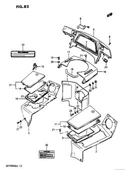 082 - INNER COWLING GV1400GDG /​ GTG /​ GDH /​ GDJ