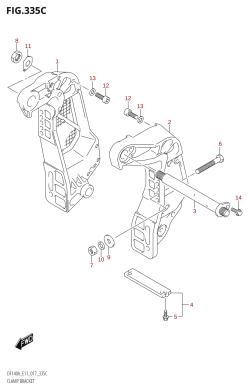 335C - CLAMP BRACKET (DF115AT:E40)