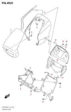 452C - HEADLAMP COVER (SEE NOTE 1)