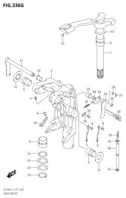 336G - SWIVEL BRACKET (DF140AT:E40)