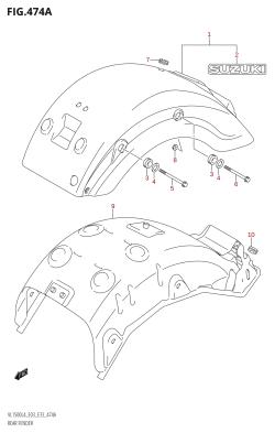 474A - REAR FENDER (VL1500:L4:E03)
