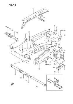 043 - REAR SWINGING ARM (MODEL L /​ M /​ N /​ P)