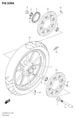 530A - FRONT WHEEL (DL650A,DL650AUE)