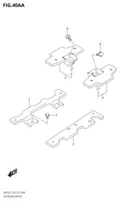 40AA - FOOTBOARD BRACKET