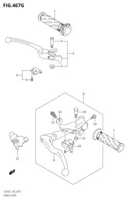 467G - HANDLE LEVER (DL650UE:L1:E19)