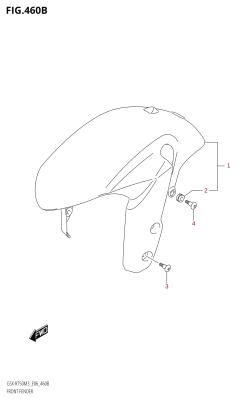 460B - FRONT FENDER (GSX-R750Z)