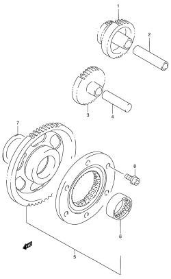 06A - STARTER CLUTCH (MODEL Y /​ K1 /​ K2)