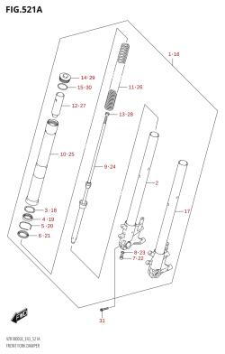 521A - FRONT FORK DAMPER (VZR1800:L8:E43)