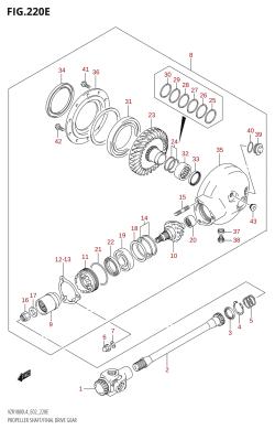 220E - PROPELLER SHAFT /​ FINAL DRIVE GEAR (VZR1800Z:L4:E19)