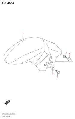 460A - FRONT FENDER (SV650:L8:E03)