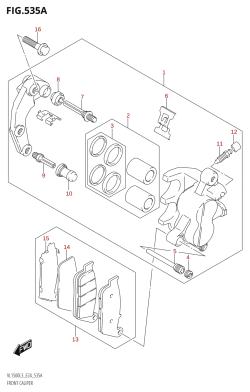 535A - FRONT CALIPER (VL1500:L3:E24)