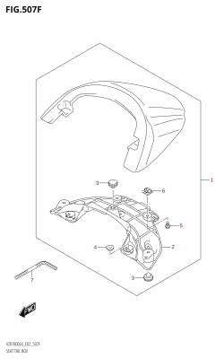 507F - SEAT TAIL BOX (VZR1800UF:L6:E19)
