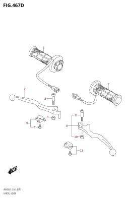 467D - HANDLE LEVER (AN400ZA:L5:E02)