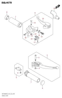 467B - HANDLE LEVER