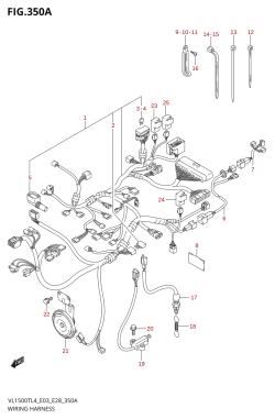 350A - WIRING HARNESS (VL1500TL4 E03)