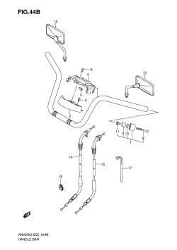 44B - HANDLEBAR (AN400SK5 /​ SK6)