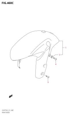 460C - FRONT FENDER (GSX-R750UF:L2:E21)