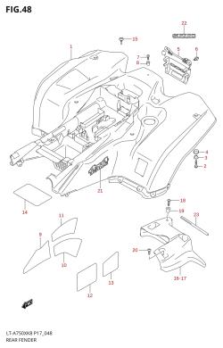 048 - REAR FENDER (LT-A750XK8 /​ ZK8)
