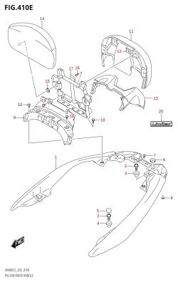 410E - PILLION RIDER HANDLE (AN400ZA:L5:E19)