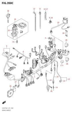 350C - WIRING HARNESS (GSX-R750UF:L1:E21)