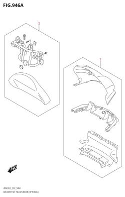 946A - BACKREST SET PILLION RIDER (OPTIONAL) (AN650:L5:E19)