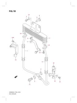 018 - OIL COOLER (GS500FH)
