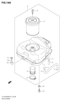 14A - AIR CLEANER (LT-A750XL0)