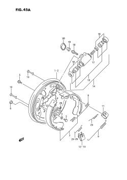 45A - FRONT WHEEL BRAKE (MODEL M /​ N /​ P /​ R /​ S /​ T)