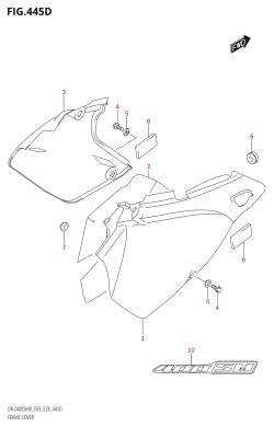 445D - FRAME COVER (DR-Z400SM:E33)