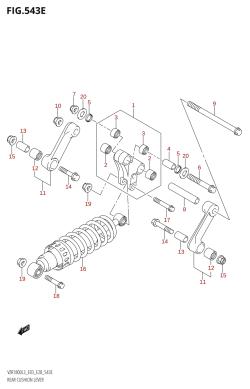 543E - REAR CUSHION LEVER (VZR1800Z:L3:E28)
