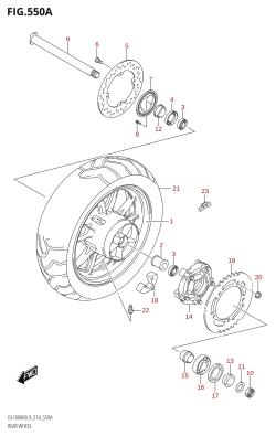 550A - REAR WHEEL (DL1000A3)