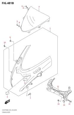481B - COWLING BODY (GSX-R750Z)