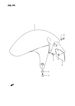 043 - FRONT FENDER (MODEL N /​ P)