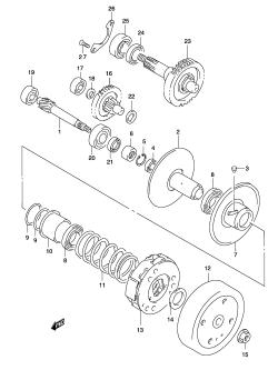 13A - TRANSMISSION (2) (MODEL AY50W K3 /​ K4)