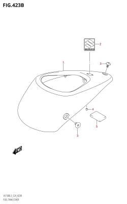 423B - FUEL TANK COVER (VL1500B:L3:E24)
