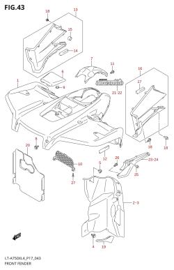 043 - FRONT FENDER (LT-A750XZL4 P17)