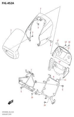 452A - HEADLAMP COVER (VZR1800)