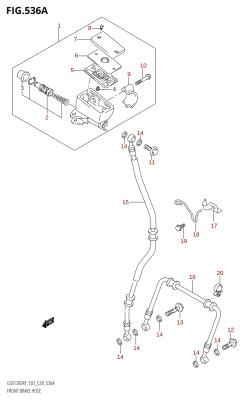 536A - FRONT BRAKE HOSE