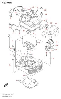 104G - CYLINDER HEAD (FRONT) (VL1500T:L7:E33)