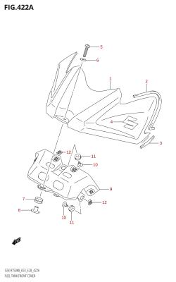 422A - FUEL TANK FRONT COVER (K8)