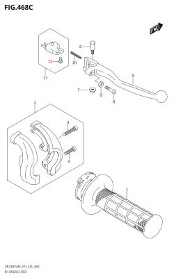 468C - RH HANDLE LEVER